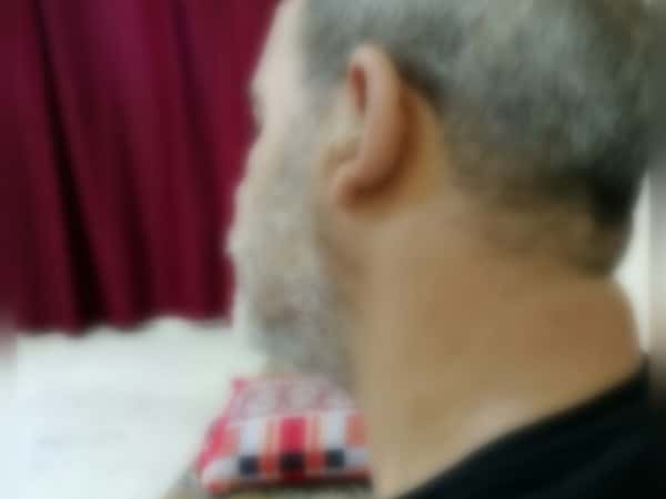 A man needs medical earphone