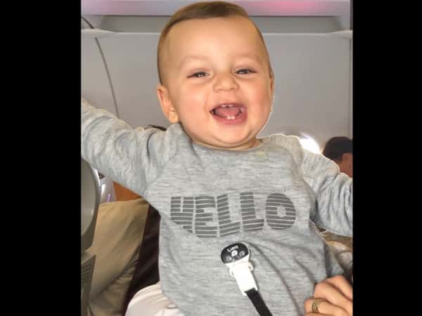 مصطفى يحتفل بعيد ميلاده الاول