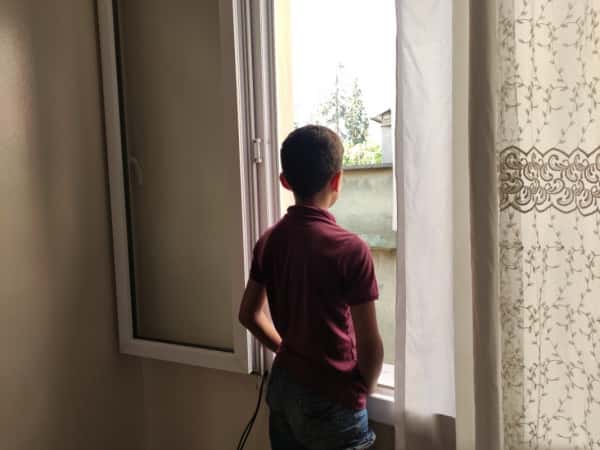 Nader, an orphan child from Aleppo