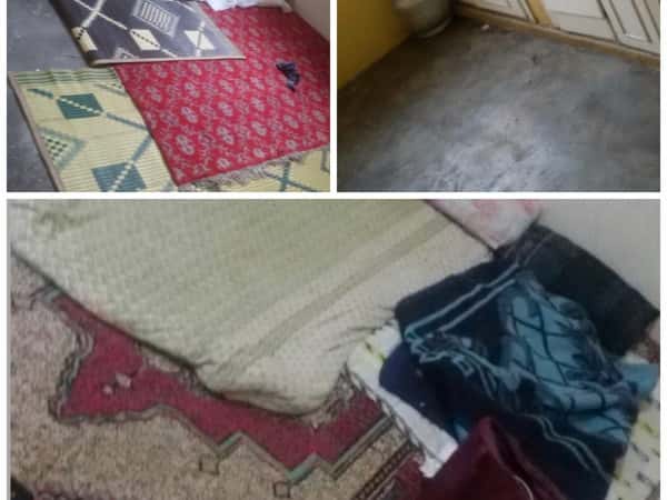 A family lives in an empty house and has a child with thalassemia