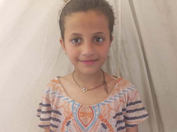 Judy is an orphaned child from Gaza