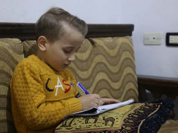 Abdul Rahman, an orphan from Aleppo