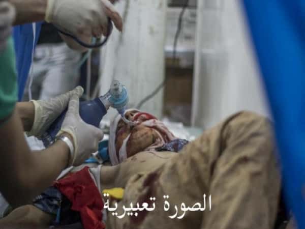 An injured man in need for treatment