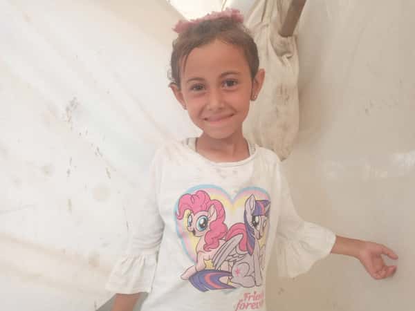 Sham is an orphaned child from Gaza.