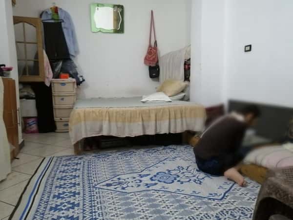 A family at risk of being homeless