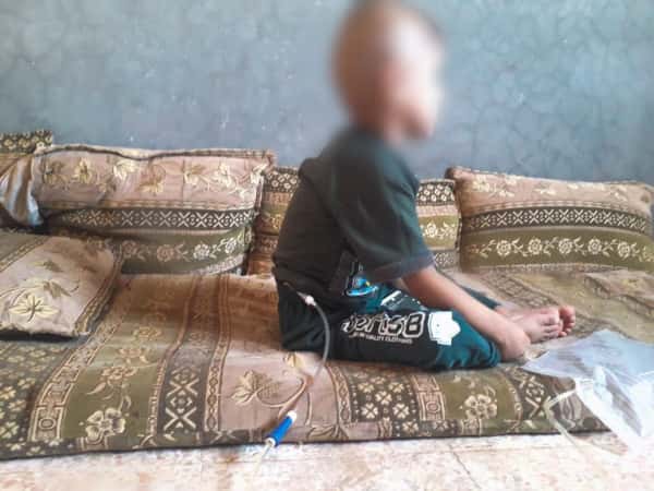 A child with cancer needs chemotherapy