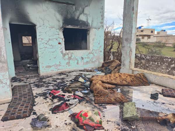 A fire that wiped out a family’s shelter.