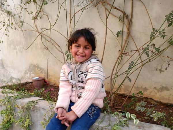 Abir became an orphan after the earthquake.