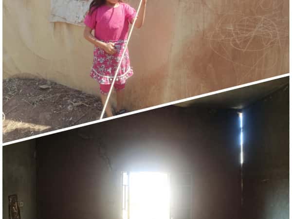 The damage to their home from the earthquake is not their only challenge in life; their struggle with illness is a greater affliction