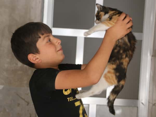 Salem is a child from Aleppo countryside