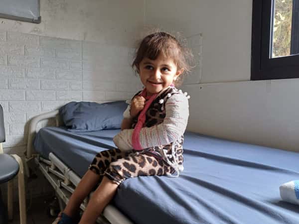 A child fractured her elbow and is in pain!