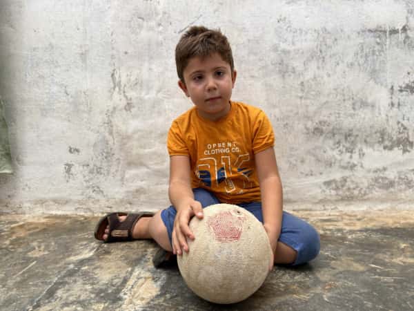 An accident caused Mahmoud a corneal injury