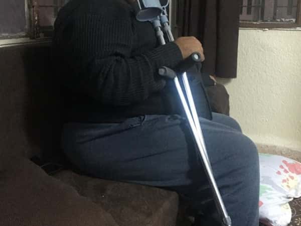 A young man suffering from electric pulses in need of medication