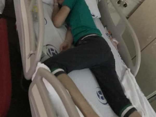 A child who suffers from cancer needs treatment