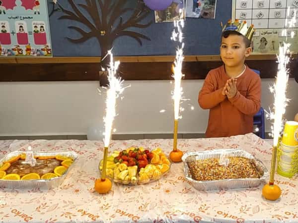 احتفال عيد ميلاد مجد يوسف قدح قرية كفرمندا- فلسطين الداخل العمر خمسة سنوات