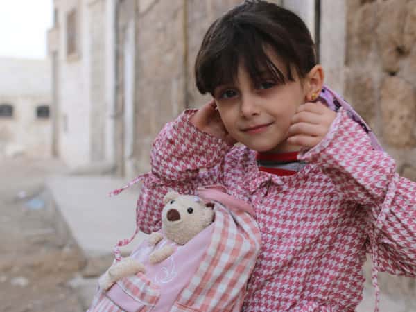 Aseel, an orphan from Aleppo