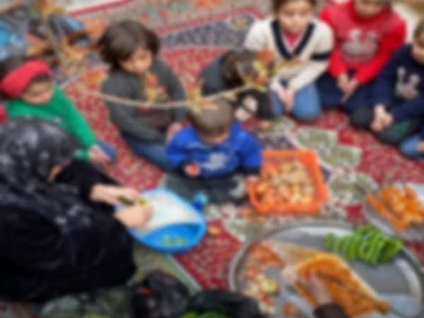 Walida lost her husband and children in an airstrike and now takes care of her grandchildren