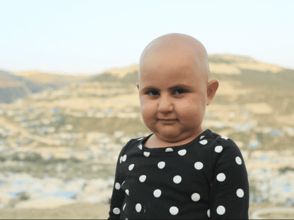 A girl child with Leukemia