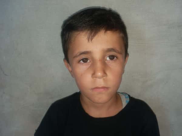 Mustafa lost his father in the war.