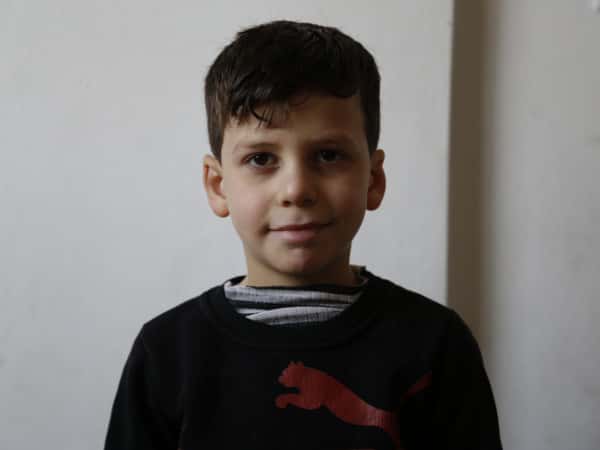 Abdel Wahed is a child was orphaned by the earthquake