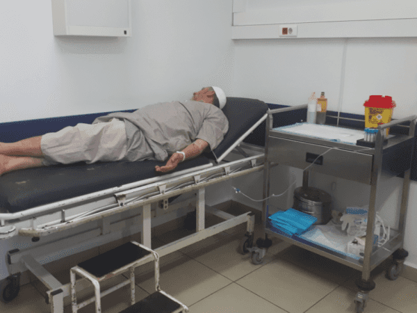 A patient needs catheterization