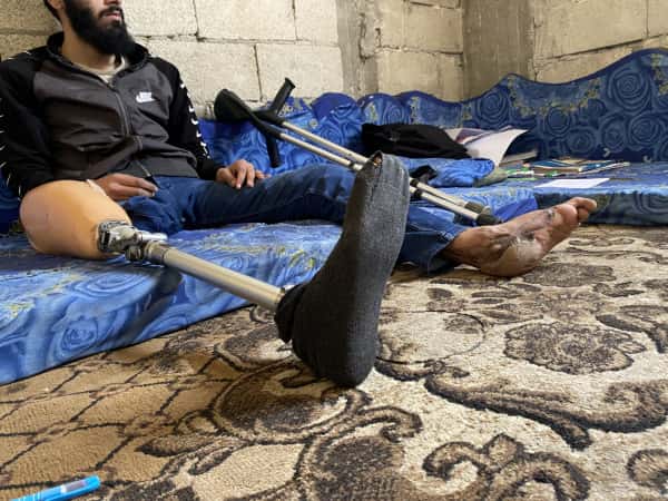 Unable to work due to war injury, Muhammad needs your support