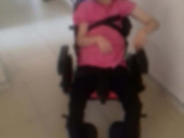 A child needing treatment expenses