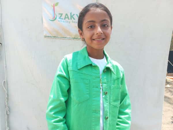 Talin is an orphaned child from Gaza.