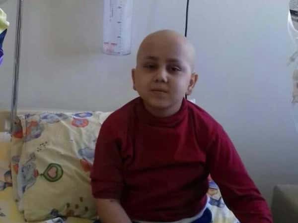 Child suffering from Leukemia