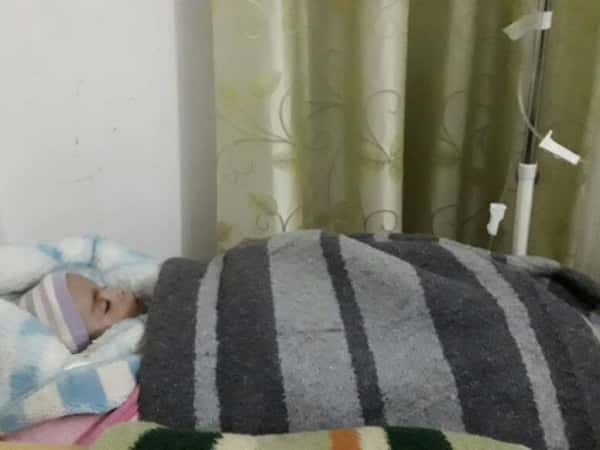 An infant in need for treatment expenses