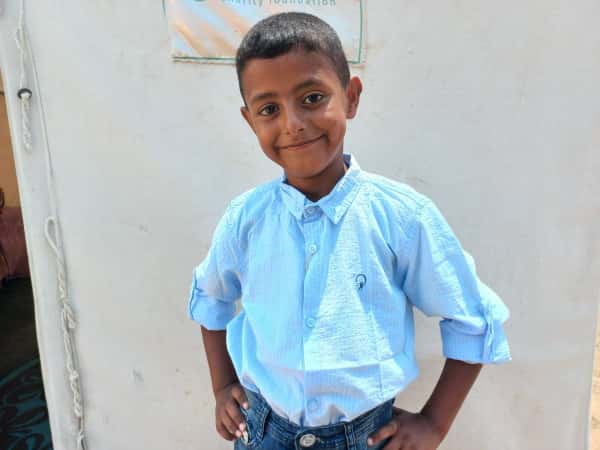 Abdel Fattah is an orphaned child from Gaza.