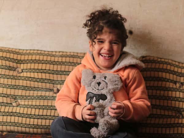 Khadija is an orphan child from Idlib