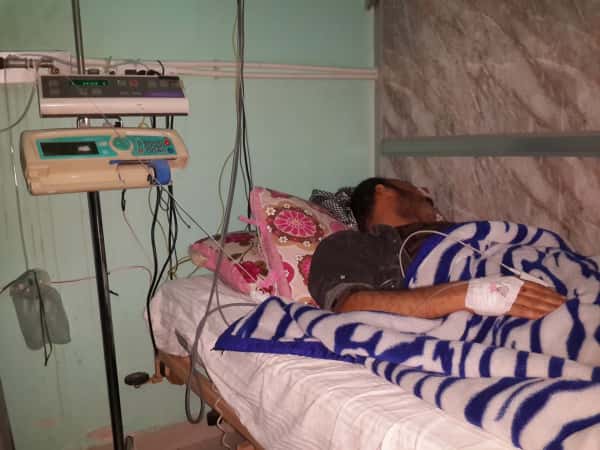 A patient in need for urgent cardiac catheterization