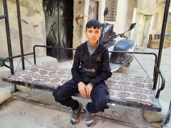قيس طفل يتيم من ريف دمشق