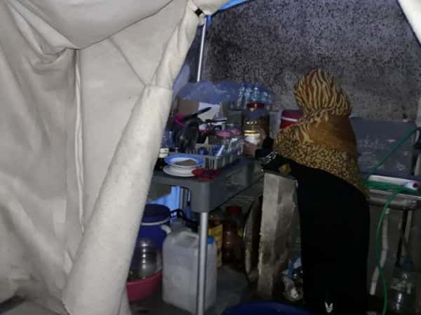 A Family Fled its Home into a Tent