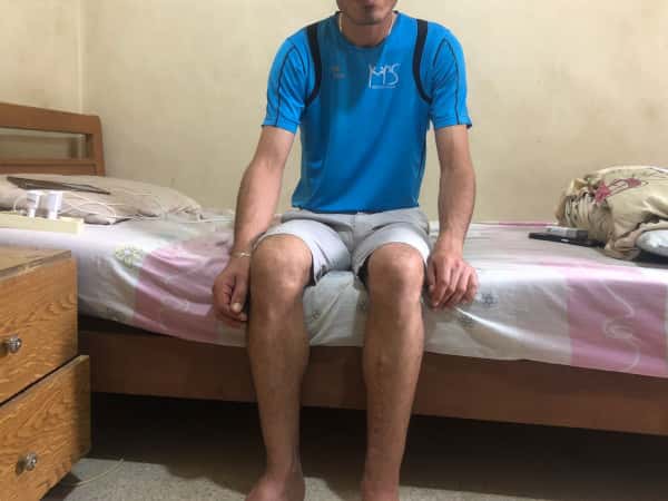 Ala'a had a car accident left him unable to walk or work!