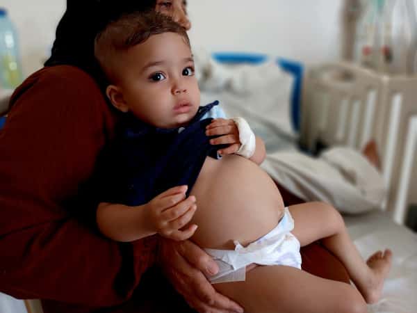 Pain is tearing through Zaid's body