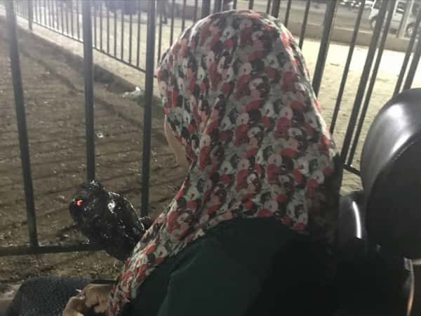 A woman need an electric wheelchair!