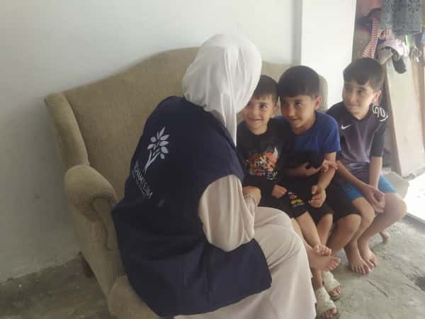 The earthquake left Youssef and his family living in difficult circumstances.