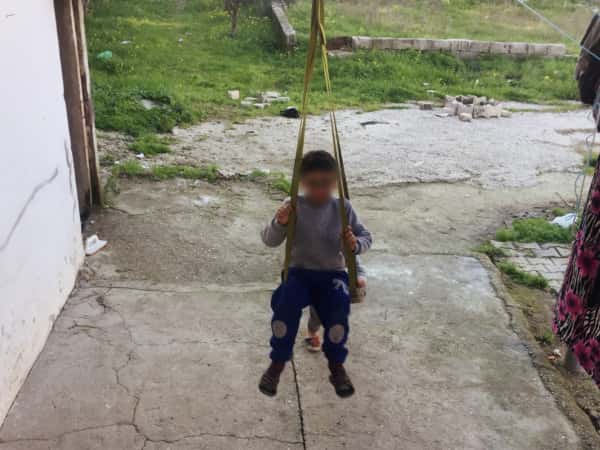 a child with severe pains