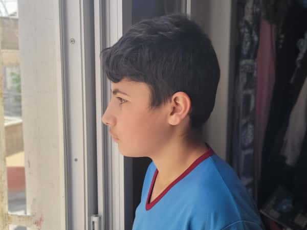 Ahmad is an orphan child from Idlib