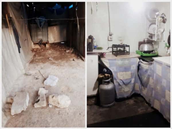 Three families are living in one room