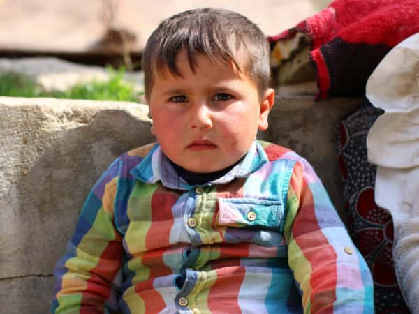 Abdel Hamid is a child orphaned by the earthquake.