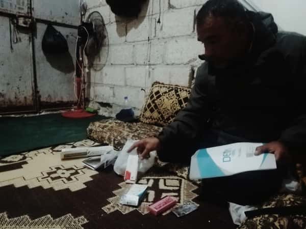 A man suffers from valve insufficiency