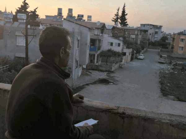 A man living in a poor room in Turkey