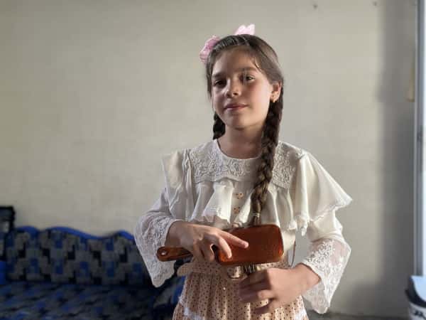 Maria is an orphan girl from Idleb