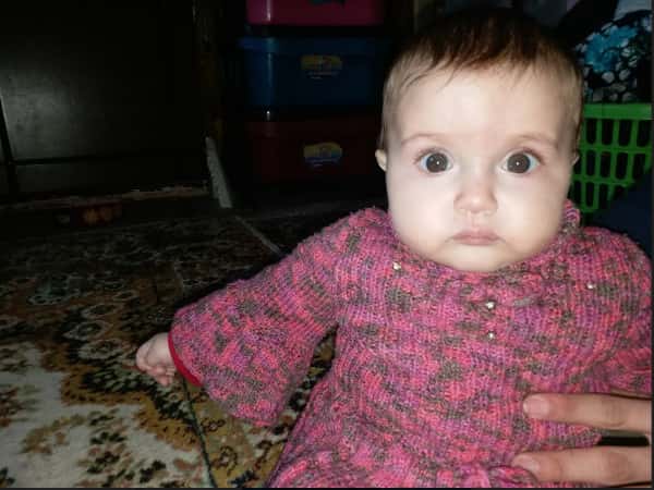 Maria is a child orphaned by the earthquake.