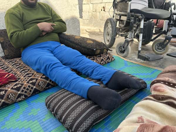 A demolished house and a deteriorated health