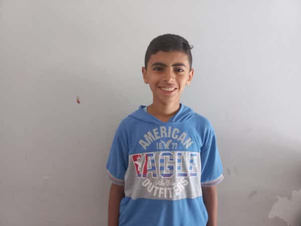 Ibrahim is an orphan child from Gaza.
