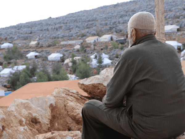 an elderly man with prostate cancer